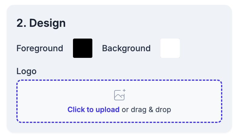 Step 3: Uploading the brand's logo file
